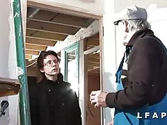 Зрели француската гробот sodomisee данс он gangbang avec papy